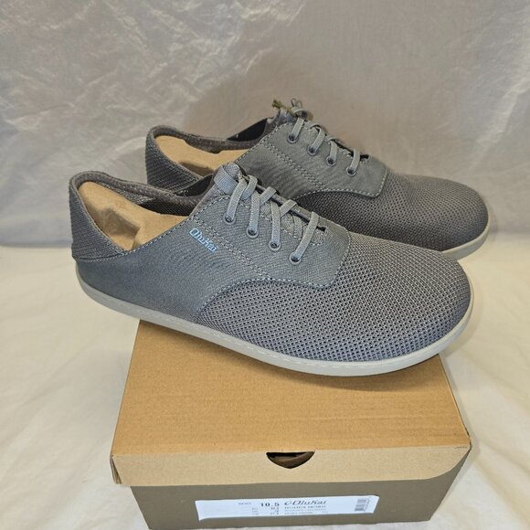 OluKai Nohea Moku Men's Size 10.5 in Sharkskin , 10283-GWGW, New in Box - Picture 1 of 8